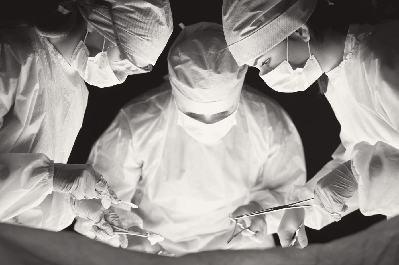 Surgical team in the operating room